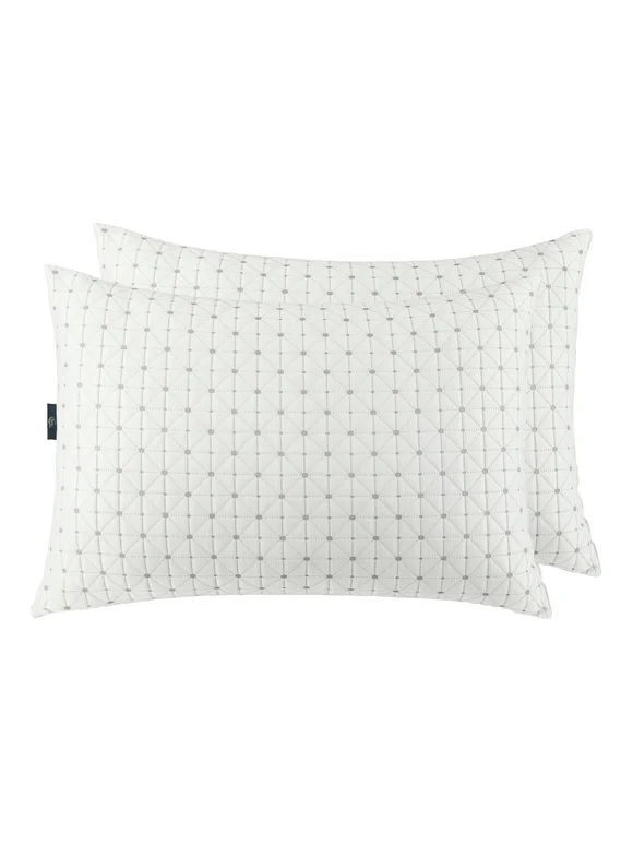 Sertapedic Charcool Bed Pillow, Standard/Queen, 2 Pack