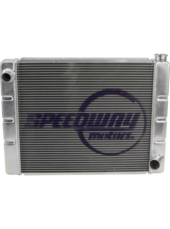 Speedway Motors Chevrolet SBC/BBC Universal Lightweight Aluminum Radiator, 28 Inch Width, Premium Performance with Maximum Cooling, Easy Installation to any Build