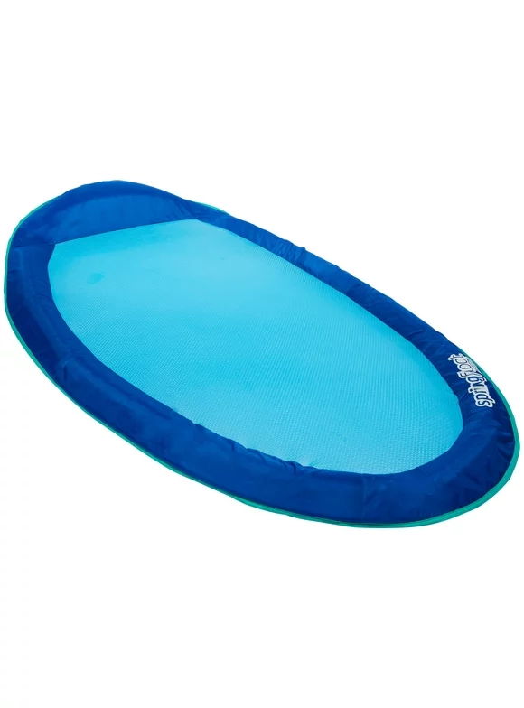SwimWays Spring Float, Inflatable Pool Lounge Chair for Ages 15+, Blue
