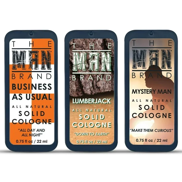 The Man Brand's Solid Cologne Balm Gift Pack - The Triad (Set of 3 - 0.75 oz Each)