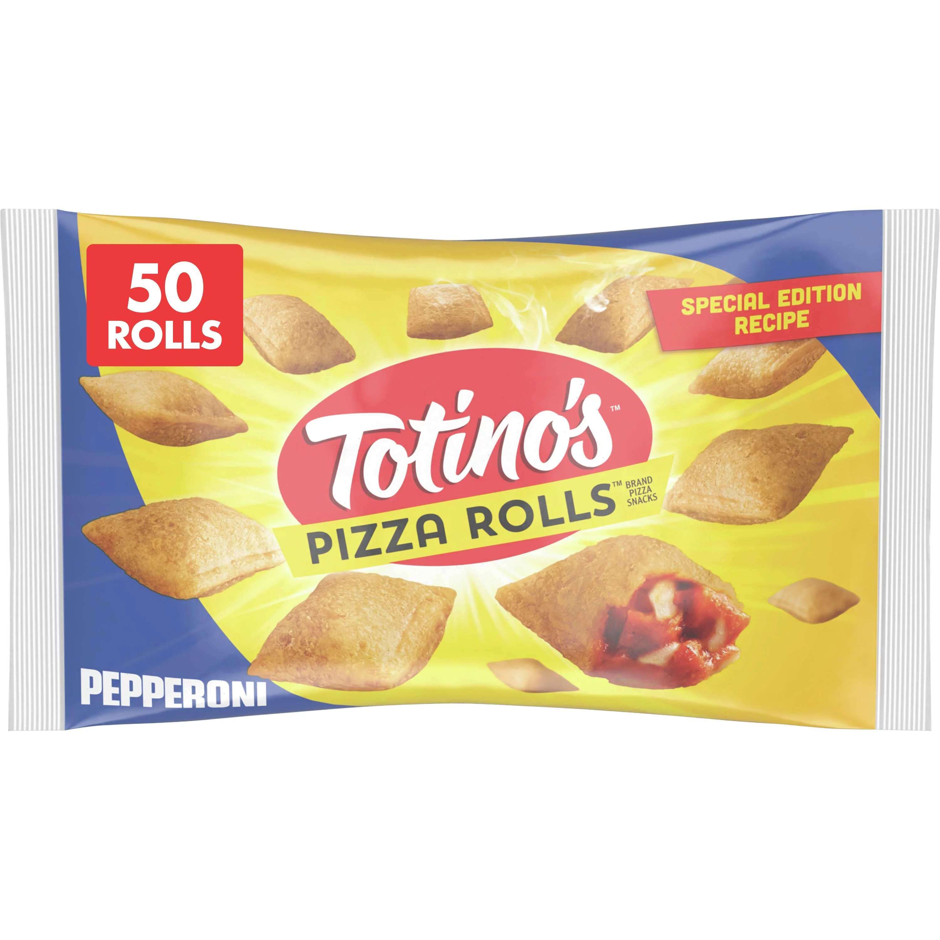 Totino's Pizza Rolls, Pepperoni Flavored, Frozen Snacks, 24.8 oz, 50 ct