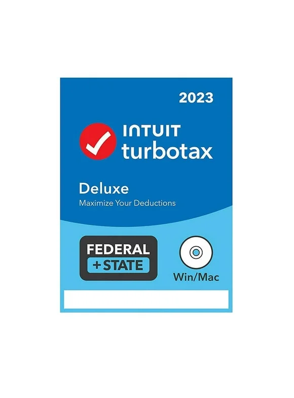 TurboTax Deluxe 2023 Fed + E-file & State (CD)