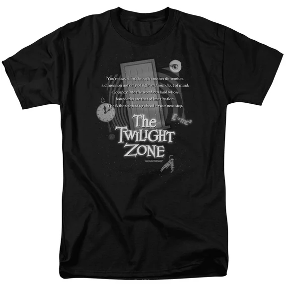 Twilight Zone Men's Monologue T-shirt XXX-Large Black