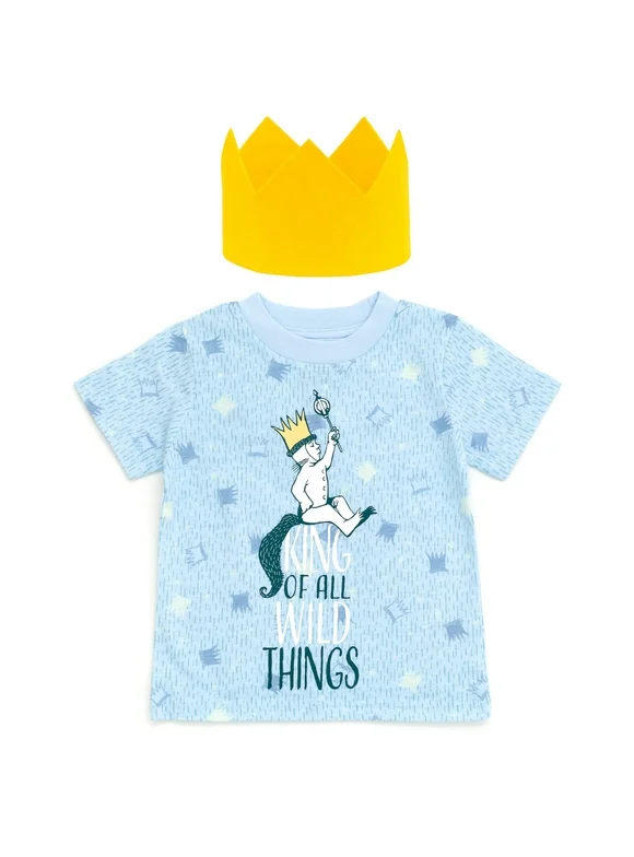 Warner Bros. Where the Wild Things Are Max Cosplay T-Shirt and Crown Infant to Toddler
