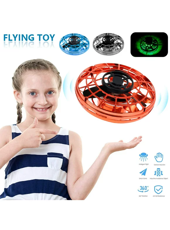 Willstar UFO Flying Ball Mini Drone Toy Infrared Sensor Induction Aircraft Hand-Controlled Helicopter for Kid Gifts