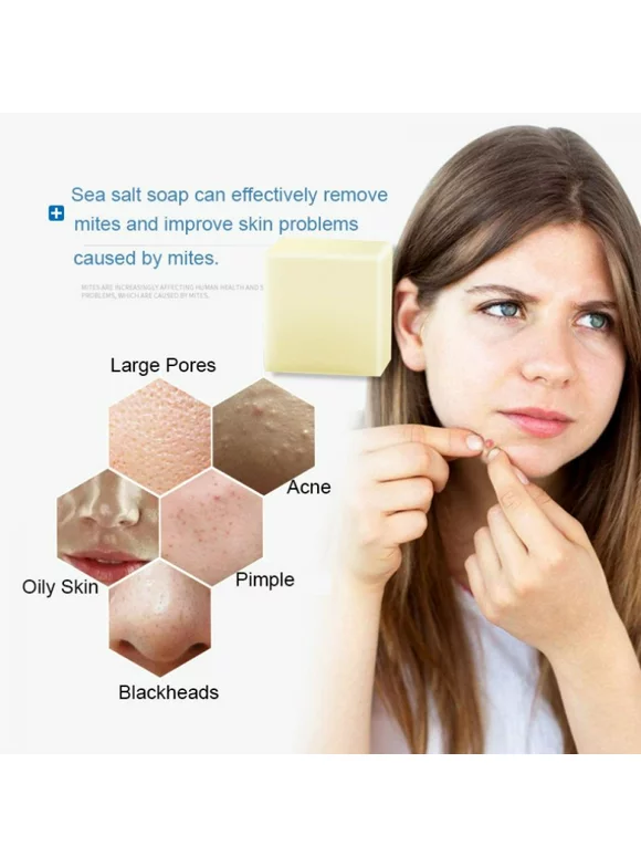 Yinrunx Antibacterial Soap Mite Soap Rich In Sea Salt Quickly Remove Mites Repair Nourish Skin Personal Care Product