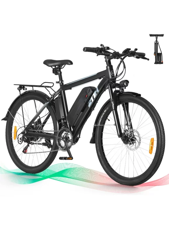 ZNH Mountain Electric Bicycle, 26 in. 350 W, Removable 36 V/10 Ah Battery, Black
