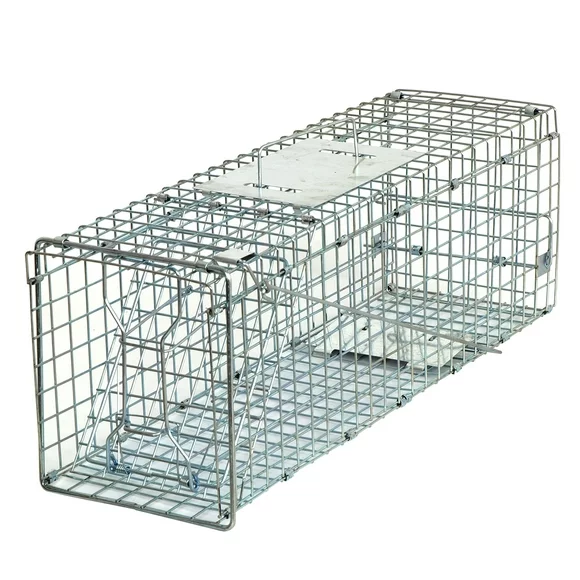 ZenStyle 24" Animal Trap Humane Steel Cage for Small Live Rodent Squirrel