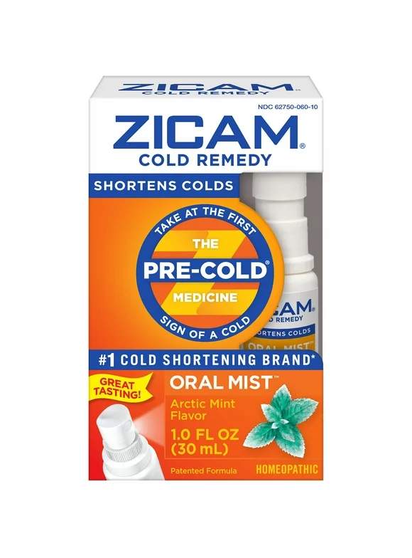 Zicam Oral Mist Arctic Mist Flavor Cold Remedy 1 oz