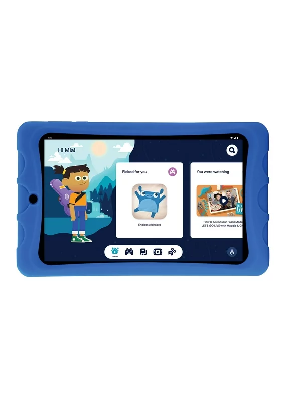 onn. 8" Kids Tablet, 32GB, (2021 Model) - Blue