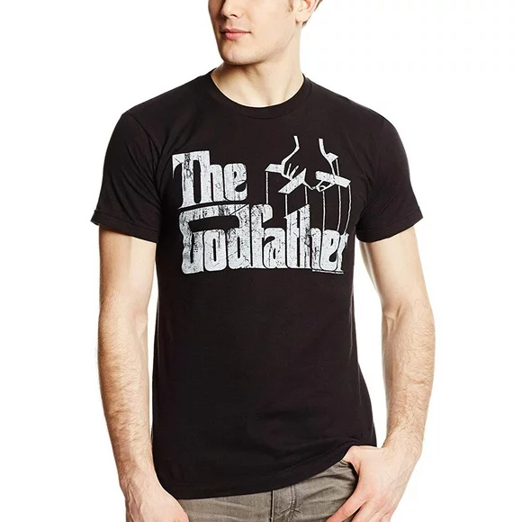 the godfather distressed movie logo t-shirt