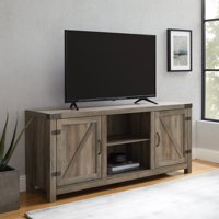 Woven Paths Modern Farmhouse Barn Door TV Stand for TVs up to 65", Multiple Finishes