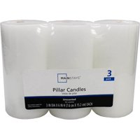 Mainstays Unscented Pillar Candle