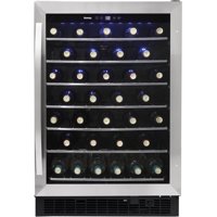 Danby DWC057A1BSS 5.7 Cu. Ft. Built-In Beverage Center, Holds 60 Bottles, Single Zone Under Counter Wine Fridge In Stainless Steel - For Kitchen, Home Bar